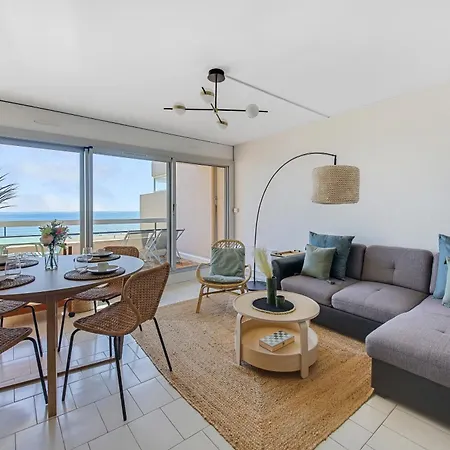 Apartment La Perle - Vue Mer, Parking Privee Clos, Traversant ,tv 4k, Fibre Canet-en-Roussillon