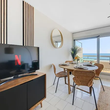 Apartment La Perle - Vue Mer, Parking Privee Clos, Traversant ,tv 4k, Fibre Canet-en-Roussillon