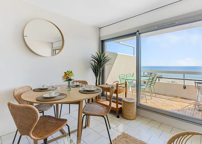 La Perle - Vue Mer, Parking Privee Clos, Traversant ,tv 4k, Fibre