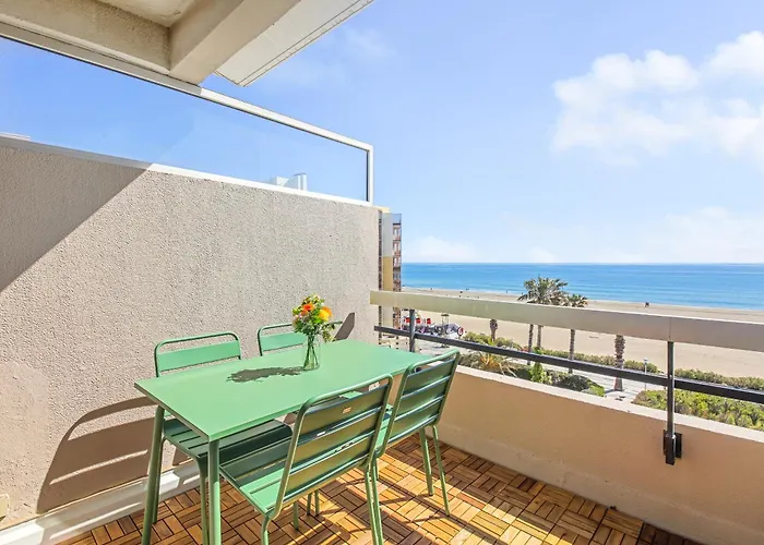 La Perle - Vue Mer, Parking Privee Clos, Traversant ,tv 4k, Fibre Canet-en-Roussillon