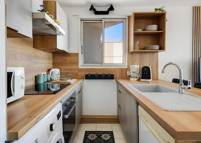 La Perle - Vue Mer, Parking Privee Clos, Traversant ,tv 4k, Fibre Canet-en-Roussillon