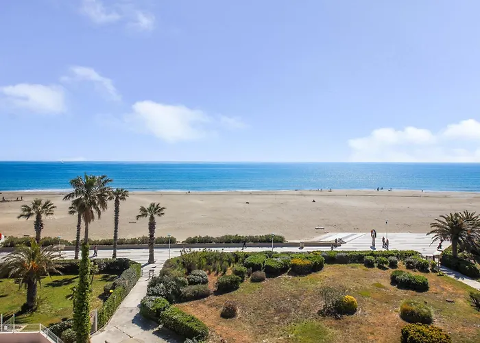 Lägenhet La Perle - Vue Mer, Parking Privee Clos, Traversant ,tv 4k, Fibre Canet-en-Roussillon